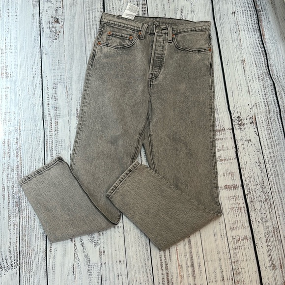New Without Tags Levi’s 501S Distressed Grey- W26/L28 - Picture 2 of 5